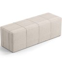 Ver imagem 1 de Puff Decorativo Living Sala de Estar 195 cm Roma W01 Linho Cru - Lyam Lyam Decor