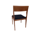 Ver imagem 2 de CADEIRA EM MADEIRA COM ASSENTO ESTOFADO PRETO. COR NATURAL