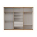 Ver imagem 7 de Guarda-Roupa Casal Magnus 6 Portas 3 Gavetas Cinamomo/Off White - Panorama Móveis