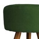 Ver imagem 3 de Kit 2 Puff Decorativo Redondo para Sala Quarto Penteadeira Pé Palito Castanho Suede Cores
