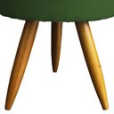 Ver imagem 4 de Kit 2 Puff Decorativo Redondo para Sala Quarto Penteadeira Pé Palito Castanho Suede Cores
