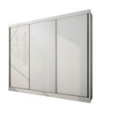 Ver imagem 3 de Guarda Roupa Casal 3 Portas 8 Gavetas - Arezzo Plus-branco - Móveis Novo Horizonte