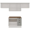 Ver imagem 3 de Armário de Cozinha Compacta Modulada 2,80m 8 Peças Iluminata Genialflex