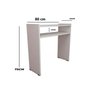 Mesa Para Manicure c/Prateleira + Expositor de Esmaltes MDF-Branco 80x75 - 4