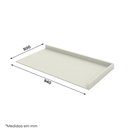 Ver imagem 3 de Tampo para Balcão de Cozinha Finze Canto Reto sem Porta MDF 94cm Areia HP Móveis Henn