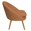 Ver imagem 6 de Poltrona para Sala Rafa Pés Palito Castanho Bouclé Terracota - Nexta Casa