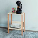 Ver imagem 1 de Mesa Auxiliar em Mdf 40x44x60 Cm Branco Freijó Dalla Costa F14