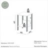 Mesa Auxiliar em Mdf 40x44x60 Cm Branco Freijó Dalla Costa F14 - 3