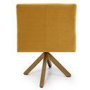 Ver imagem 5 de Kit 2 Poltronas Giratórias Base Madeira B-279 Amarelo