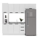 Ver imagem 4 de Armário de Cozinha Modulada Completa 4 Peças 240cm sem Tampo 250060 Meena Politorno Móveis