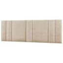 Ver imagem 6 de Cabeceira Estofada Cama Casal King Size Led Splend 200 Cm Linho Bege