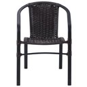 Ver imagem 4 de Kit 4 Cadeiras Alumínio e Mesa Tampo Varanda Jardim Piscina Tabaco