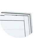Ver imagem 3 de Porta de Alumínio Pivotante Lambril 210x120cm com Puxador Corten Super Visione Brimak