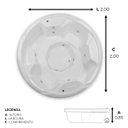 Ver imagem 3 de Spa Redondo Montana com Hidro em Acrílico - 220v