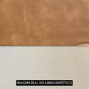 Ver imagem 5 de Poltrona para Sala Giratória Redonda Saphire M22 Linho Bege/caramelo - Mpozenato