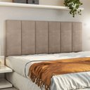 Ver imagem 1 de Cabeceira Box Estofada Casal 140mm x 54mm Modelo Julia