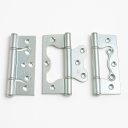 Ver imagem 1 de Kit 3 Peças Dobradiça Sobrepor 4x3 Aço Zincado sem Rebaixo