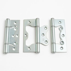 Kit 3 Peças Dobradiça Sobrepor 4x3 Aço Zincado sem Rebaixo