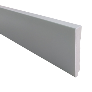 Rodapé 10cm Poliestireno Branco Liso - 2,4 Metros