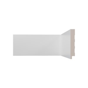 Rodapé de Poliestireno 10x1,5x240cm Branco Liso 10cm
