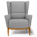 Ver imagem 5 de 2 Poltronas Base Manu Madeira C-416 Cinza Escuro Domi