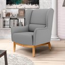 Ver imagem 6 de 2 Poltronas Base Manu Madeira C-416 Cinza Escuro Domi