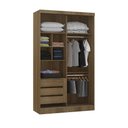 Ver imagem 2 de Guarda Roupa Modulado 2 Portas de Correr com Espelho 134cm Veneza Luciane Móveis