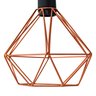 Kit 6 Arandela Diamante Poptem 1 Lampada Cobre 29cm - 3