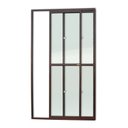 Ver imagem 1 de Porta de Alumínio Balcão 210x150cm 2 Folhas com Vidro Liso Corten Super Brimak