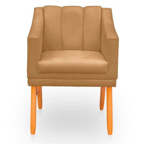 Poltrona Cadeira para Sala Confortável Moderna e Reforçada Mila Suede