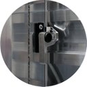 Ver imagem 2 de Porta de Alumínio Balcão 210x120cm 3 Folhas com Vidro Liso Anodizado Brilhante Super Brimak