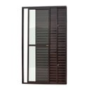 Ver imagem 1 de Porta de Alumínio Balcão 210x120cm 3 Folhas com Vidro Liso Corten Super Brimak