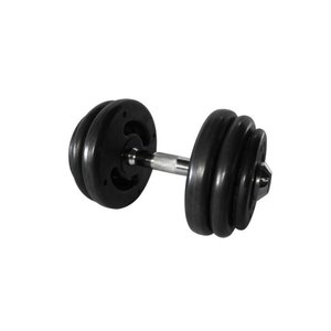 Dumbbell Injetado com Pegada Cromada Academia Fitness 14kg