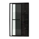 Ver imagem 1 de Porta Balcão 3 Folhas Super 25 Vidro Liso 210cm x 120cm Brimak Preto