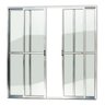 Porta de Alumínio Balcão 210x200cm 4 Folhas com Vidro Liso Anodizado Brilhante Super Brimak - 1