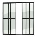 Ver imagem 1 de Porta Balcão 4 Folhas Super 25 Vidro Liso 210cm X 200cm Brimak