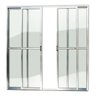 Porta de Alumínio Balcão 210x240cm 4 Folhas com Vidro Liso Anodizado Brilhante Super Brimak - 1