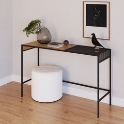 Balcão Aparador York 120cm Estilo Industrial 27902 Artesano - Vermont/preto - 2