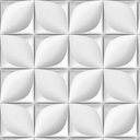 Ver imagem 2 de Papel de Parede Adesivo 3d Pétala Branco - 3,0m