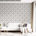 Ver imagem 1 de Papel de Parede Adesivo 3d Pétala Branco - 3,0m