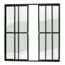 Ver imagem 1 de Porta Balcão 4 Folhas Super 25 Vidro Liso 210cm X 240cm Brimak
