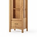 Ver imagem 4 de Cristaleira de Madeira 1 Porta de Vidro Hazel Carvalho Z25 - Mpozenato