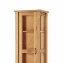 Ver imagem 3 de Cristaleira de Madeira 1 Porta de Vidro Hazel Carvalho Z25 - Mpozenato