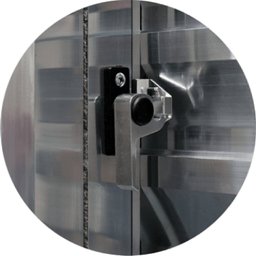 Porta de Alumínio Balcão 210x200cm 6 Folhas com Vidro Liso Corten Super Brimak - 2