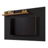 Painel Tvs 65" Detroit Preto e Naturalle Carmolar - 2