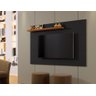 Painel Tvs 65" Detroit Preto e Naturalle Carmolar - 1