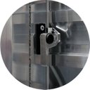 Ver imagem 2 de Porta de Alumínio Balcão 210x240cm 6 Folhas com Vidro Liso Super Brilhante Brimak Branco