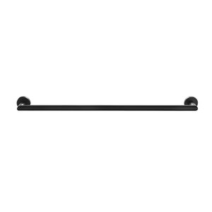 Porta Toalha Banho Barra Simples - Redondo Em Latão Preto Fosco HB-A0227P Harmony Porta toalha barra