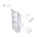 Ver imagem 4 de KIT LOJA ARMÁRIO E CABIDEIROS M175.2021.B (LOJA OU CLOSET) MUNDI MOVEIS