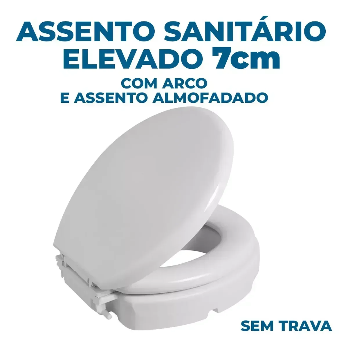 Assento Sanitário Elevado Astra - Altura 7,5 Cm - 4